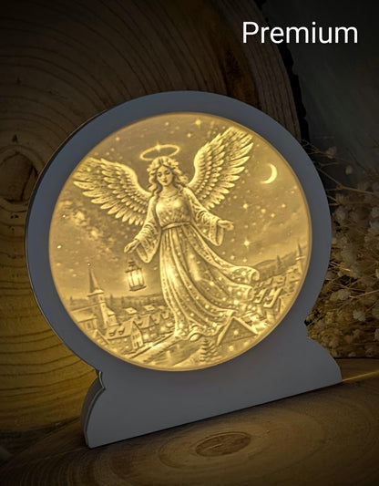 Loop Lampe/ Friedensengel / Engel / Himmel / Premium-Qualität / Lampe / Lithophane / Gießform / Raysin / Silikonform