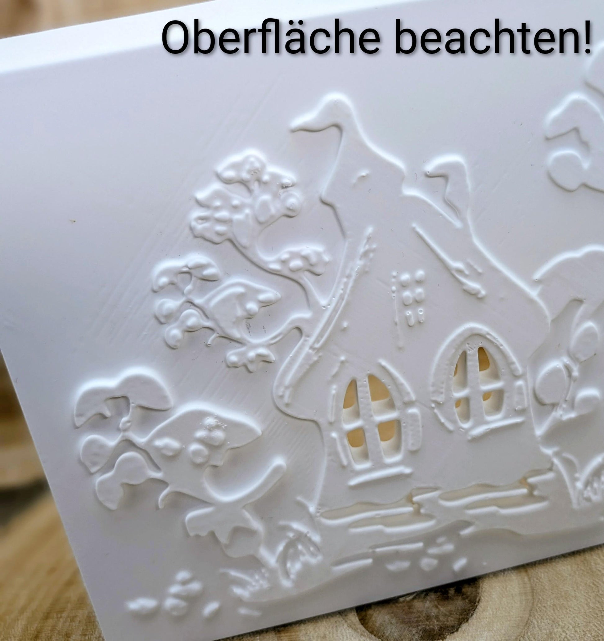 Silikonform für Lichthäuschen / Märchenhaus / Standardhaus / Lichthaus mit Dach / Raysin / Silikonform