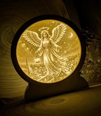 Loop Lampe/ Friedensengel / Engel / Himmel / Premium-Qualität / Lampe / Lithophane / Gießform / Raysin / Silikonform