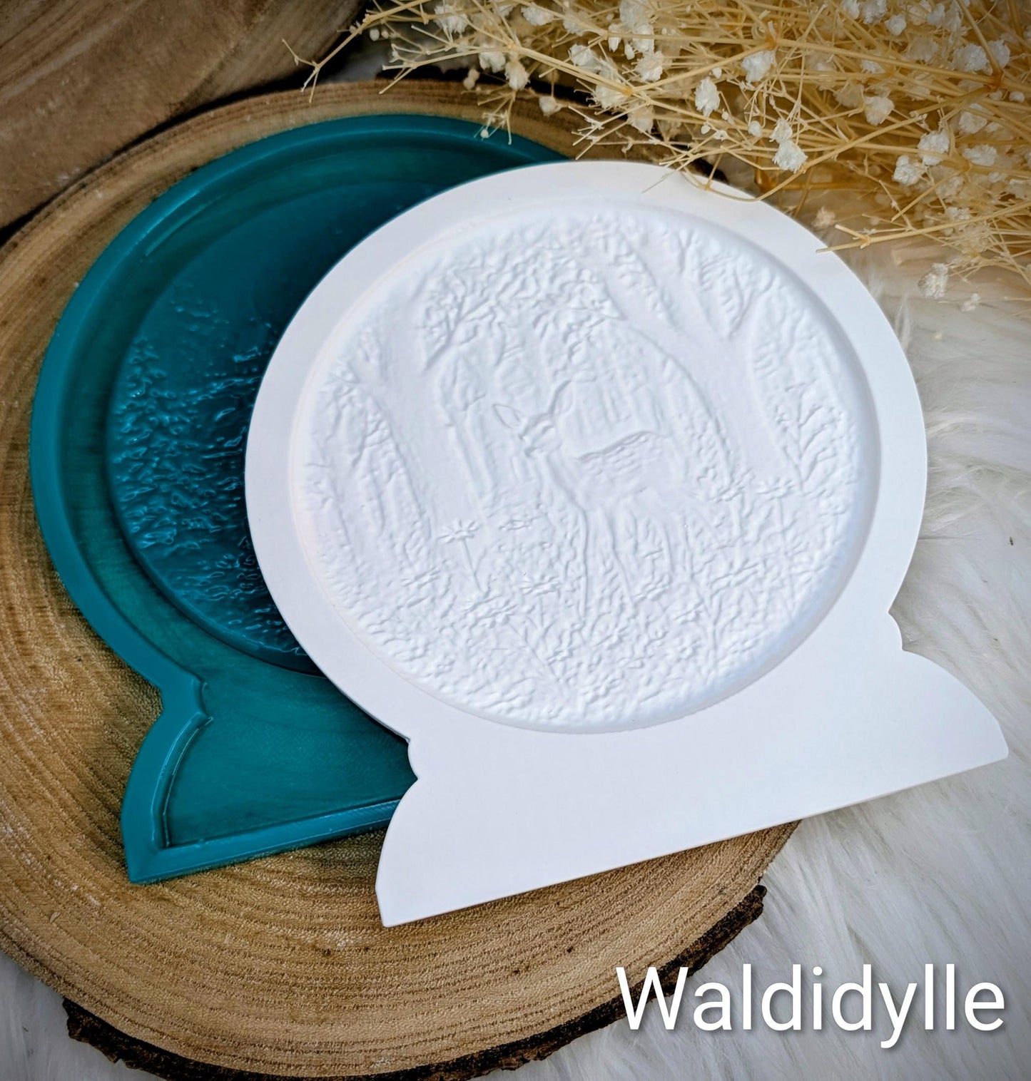 Loop Lampe/ Waldidylle / Premium-Qualität / Lampe / Lithophane / Gießform / Raysin / Silikonform