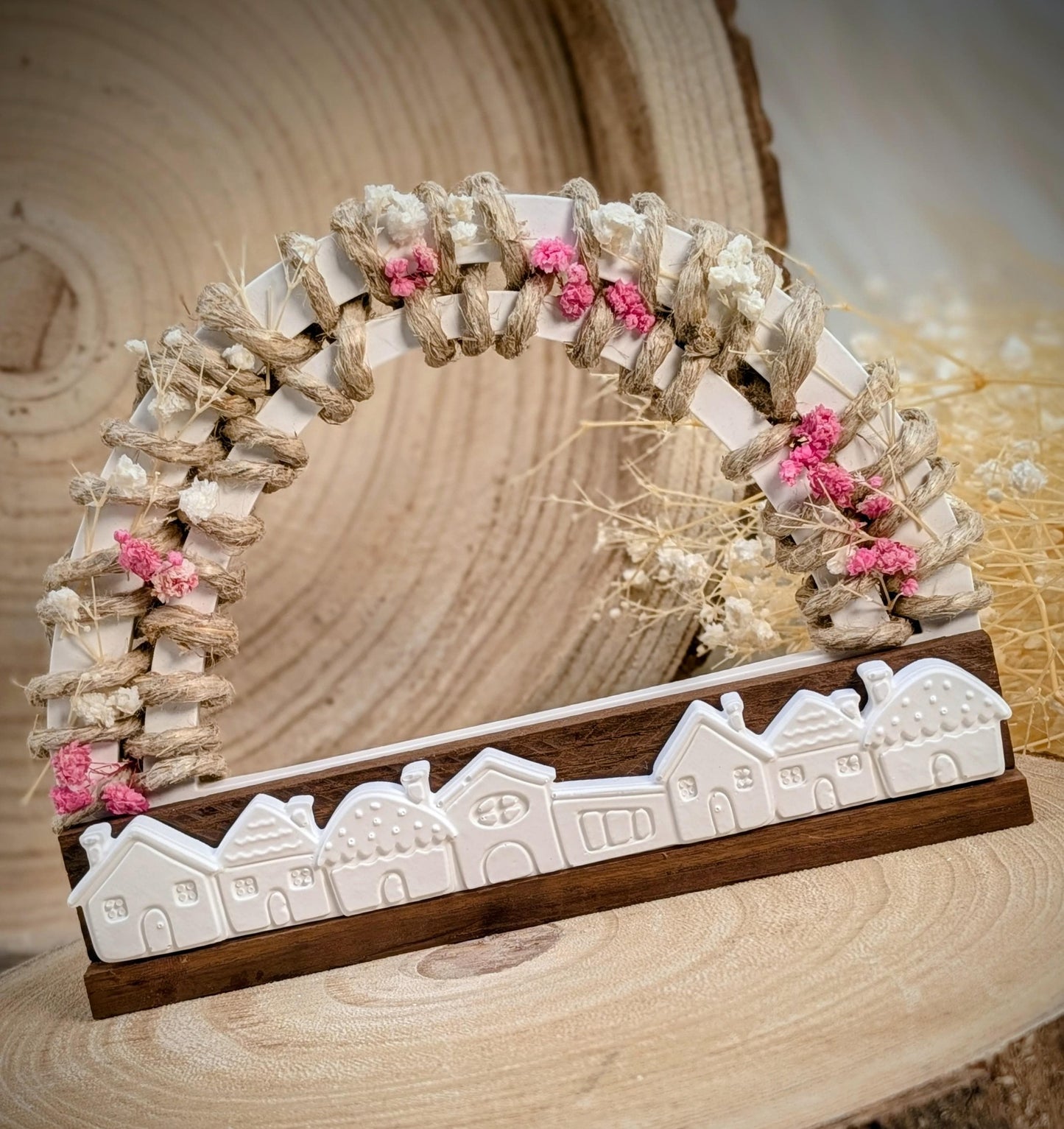 Motivleiste / Häuserreihe / Silikonform für Klötzchen / 160x22x8 mm / Silikon Klötzchen Gießform /Gießform Klötzchen