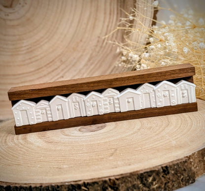 Motivleiste / Strandhaus / Silikonform für Klötzchen / 160x22x8 mm / Silikon Klötzchen Gießform /Gießform Klötzchen