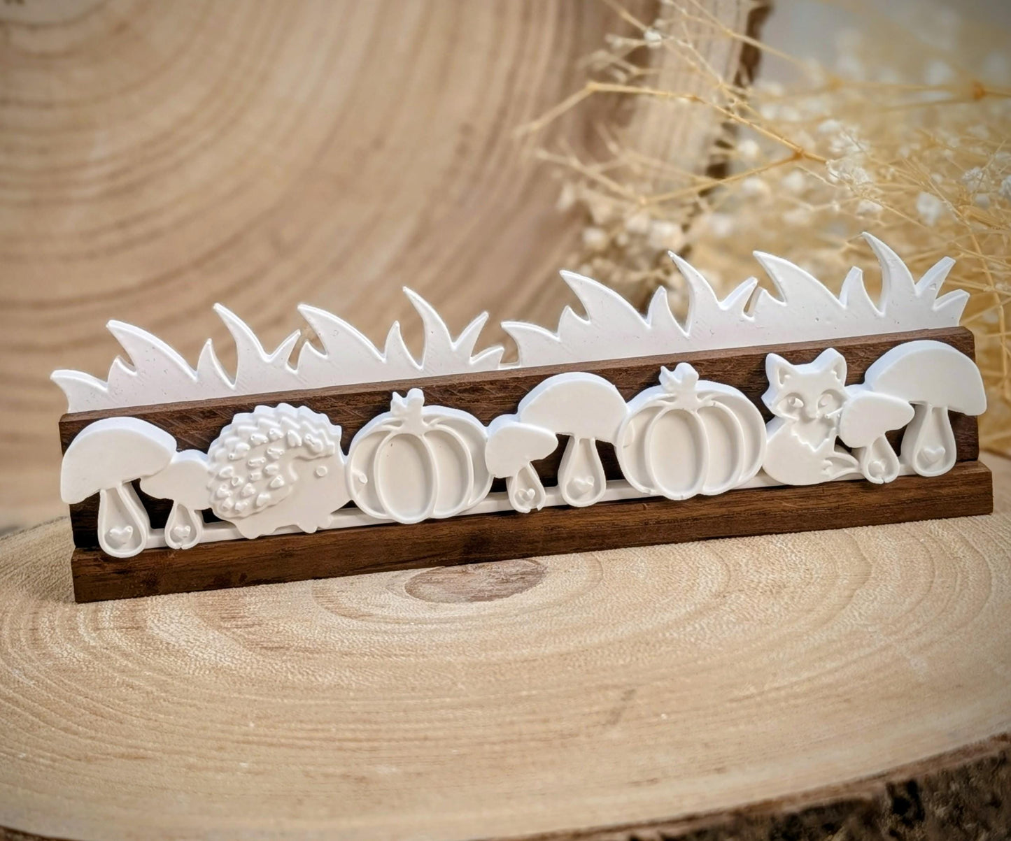Motivleiste / Waldzauber / Silikonform für Klötzchen / 160x22x8 mm / Silikon Klötzchen Gießform /Gießform Klötzchen