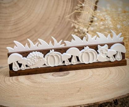 Motivleiste / Waldzauber / Silikonform für Klötzchen / 160x22x8 mm / Silikon Klötzchen Gießform /Gießform Klötzchen