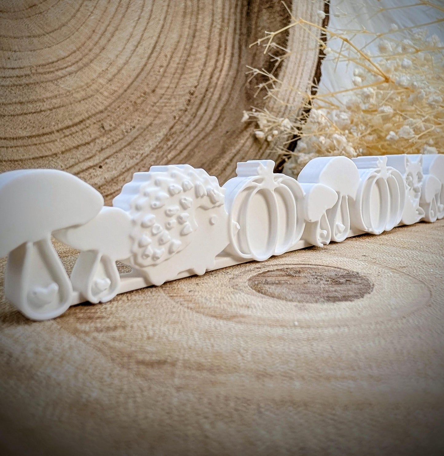 Motivleiste / Waldzauber / Silikonform für Klötzchen / 160x22x8 mm / Silikon Klötzchen Gießform /Gießform Klötzchen