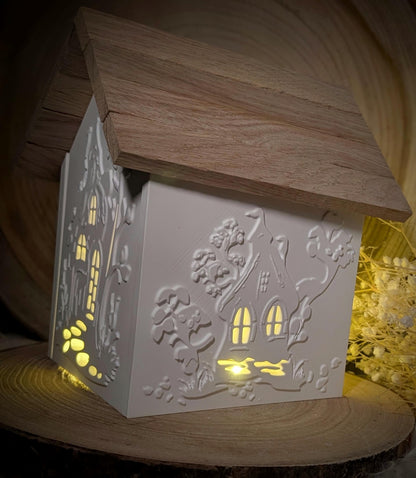 Silikonform für Lichthäuschen / Märchenhaus / Standardhaus / Lichthaus mit Dach / Raysin / Silikonform