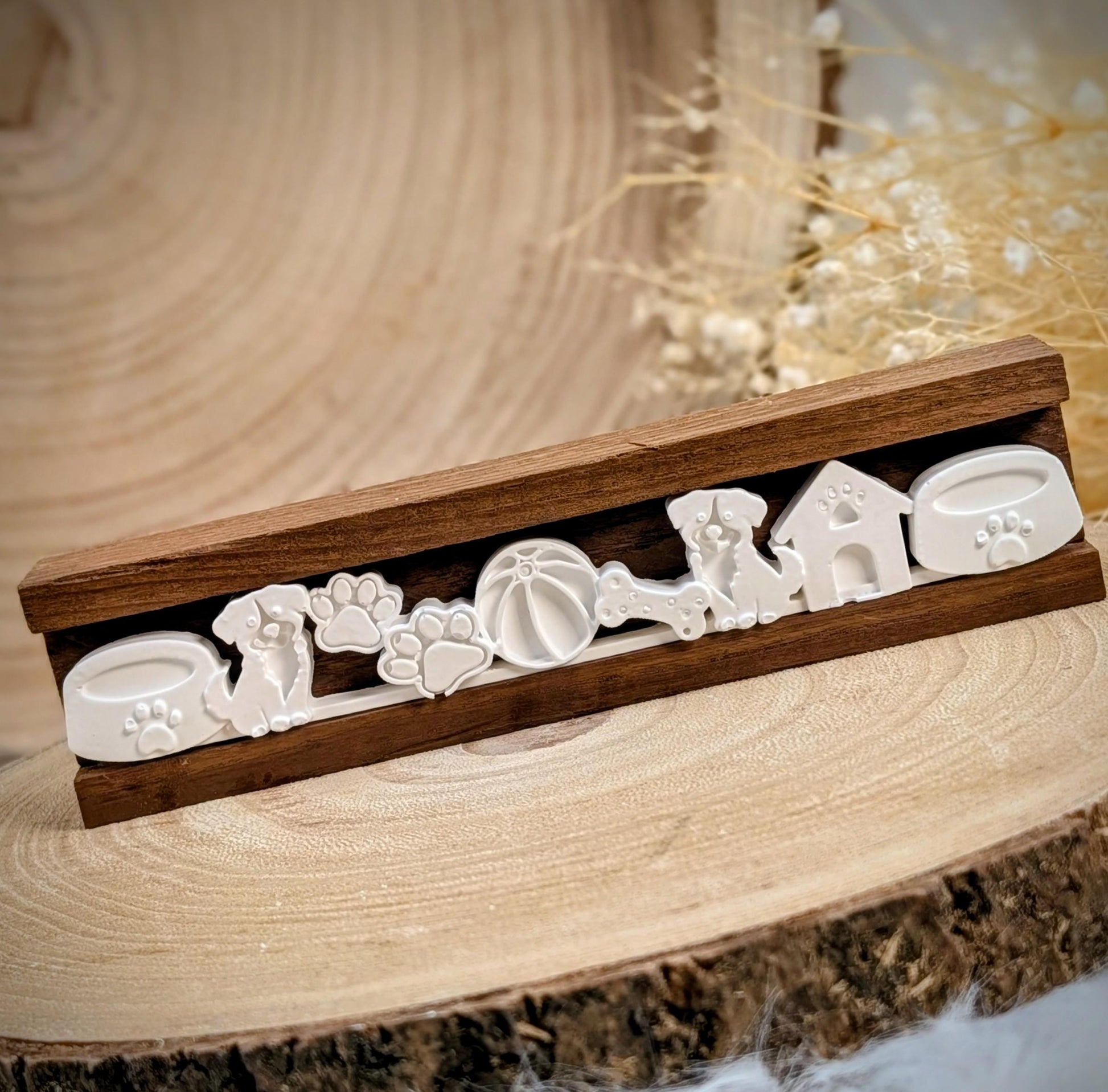 Motivleiste / Schnüffelnase/ Silikonform für Klötzchen / 160x22x8 mm / Silikon Klötzchen Gießform /Gießform Klötzchen