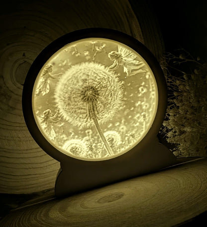 Loop Lampe/ Frieda Pustefix / Fee / Pusteblume / Premium-Qualität / Lampe / Lithophane / Gießform / Raysin / Silikonform