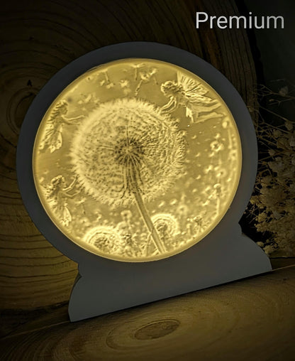 Loop Lampe/ Frieda Pustefix / Fee / Pusteblume / Premium-Qualität / Lampe / Lithophane / Gießform / Raysin / Silikonform