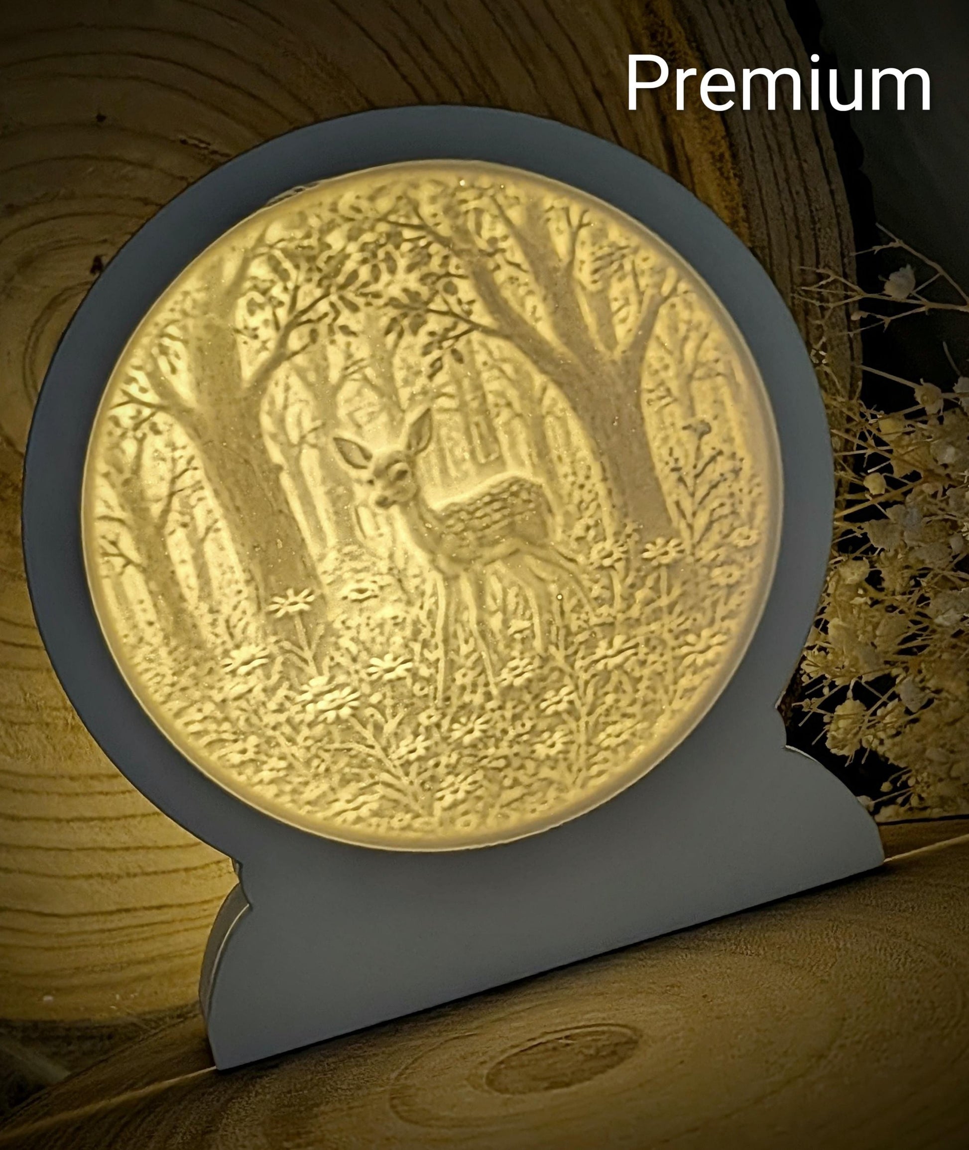 Loop Lampe/ Waldidylle / Premium-Qualität / Lampe / Lithophane / Gießform / Raysin / Silikonform