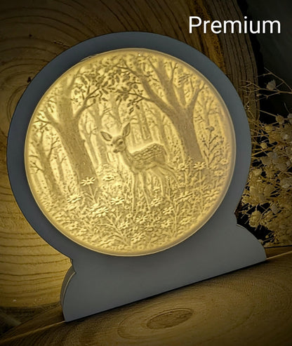 Loop Lampe/ Waldidylle / Premium-Qualität / Lampe / Lithophane / Gießform / Raysin / Silikonform