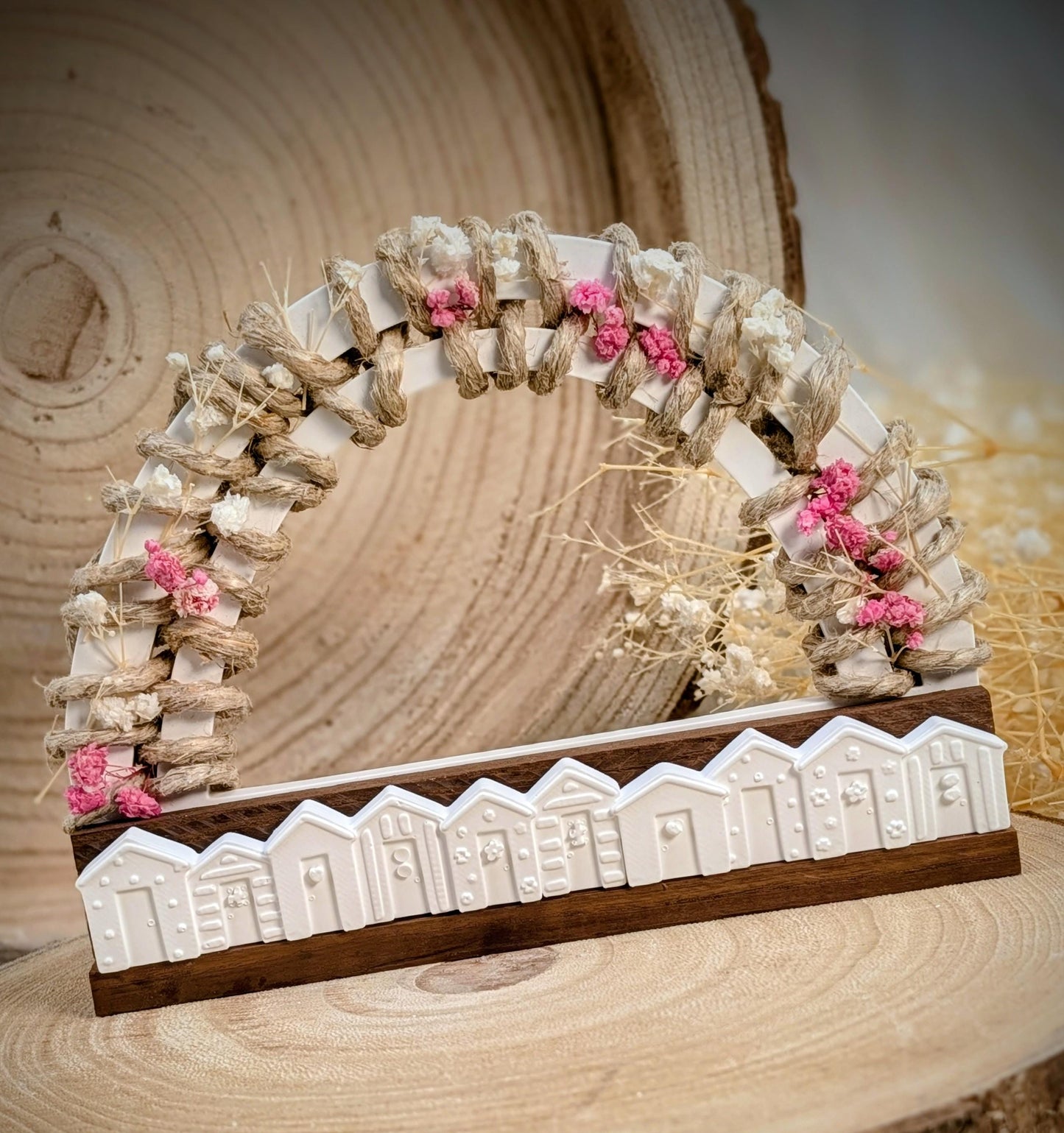 Motivleiste / Strandhaus / Silikonform für Klötzchen / 160x22x8 mm / Silikon Klötzchen Gießform /Gießform Klötzchen