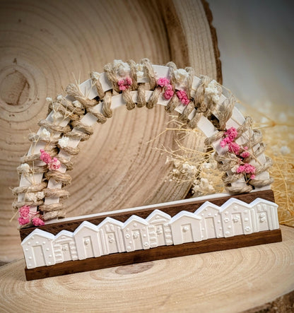 Motivleiste / Strandhaus / Silikonform für Klötzchen / 160x22x8 mm / Silikon Klötzchen Gießform /Gießform Klötzchen