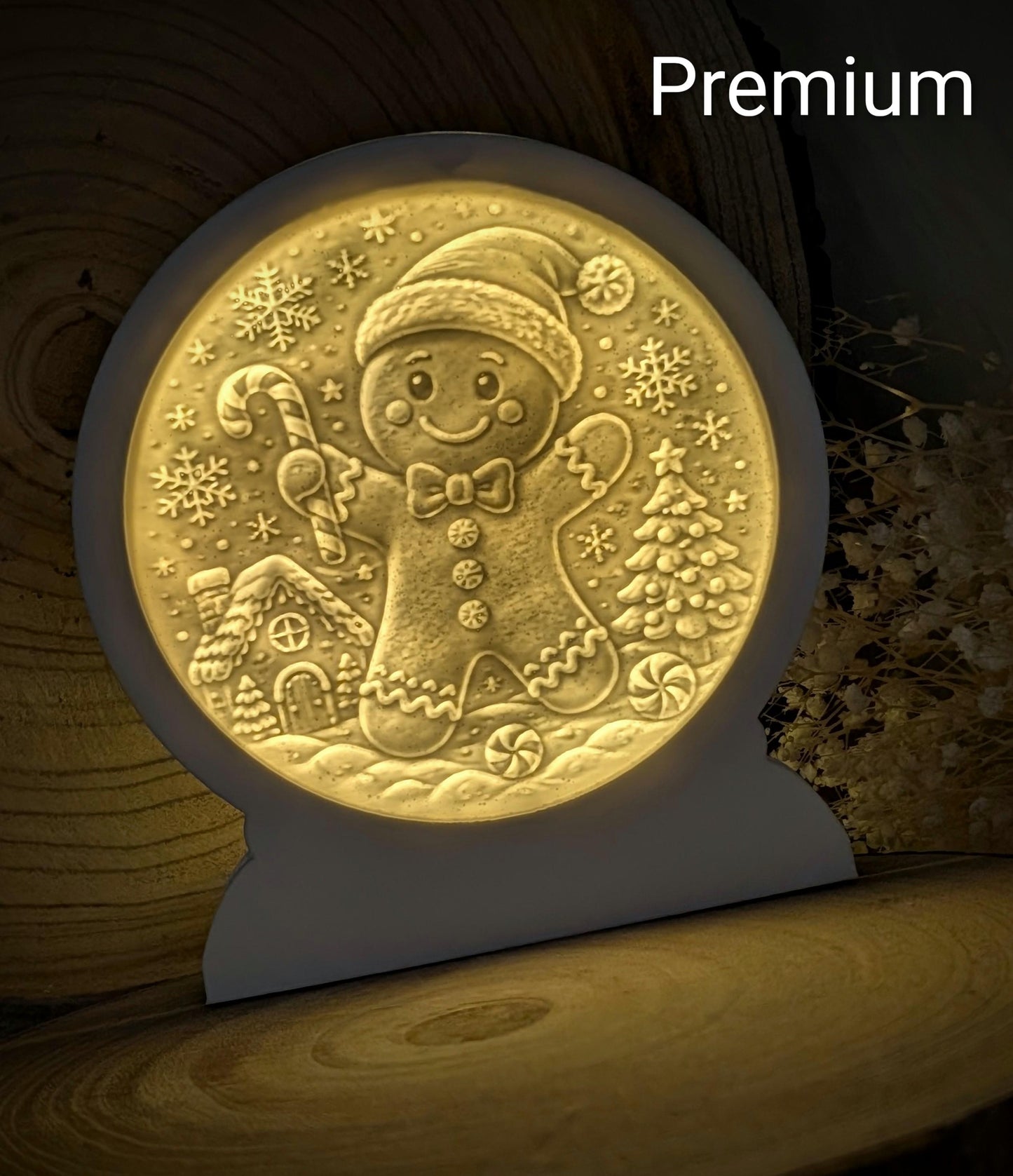 Loop Lampe/ Willi / Lebkuchen / Premium-Qualität / Lampe / Lithophane / Gießform / Raysin / Silikonform
