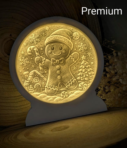 Loop Lampe/ Willi / Lebkuchen / Premium-Qualität / Lampe / Lithophane / Gießform / Raysin / Silikonform