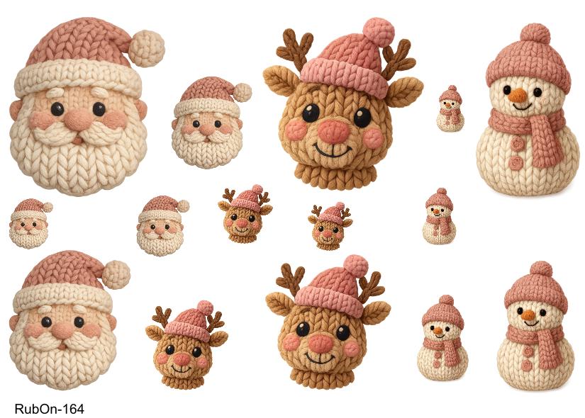 RubOn Sticker / Winterzauber in Rosa / A5 Bogen / Randlos / Abreibebilder / DIY Sticker für z.B. Glas Holz
