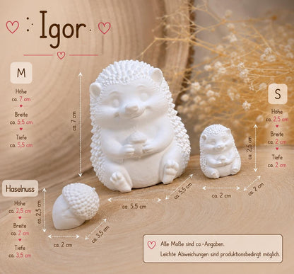 Igor / Igel / Haselnuss / Figuren / Raysin / Silikonform