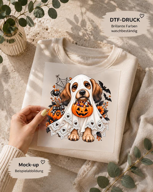 Wuffgespenst / DTF Print / Bügelbild / Halloween