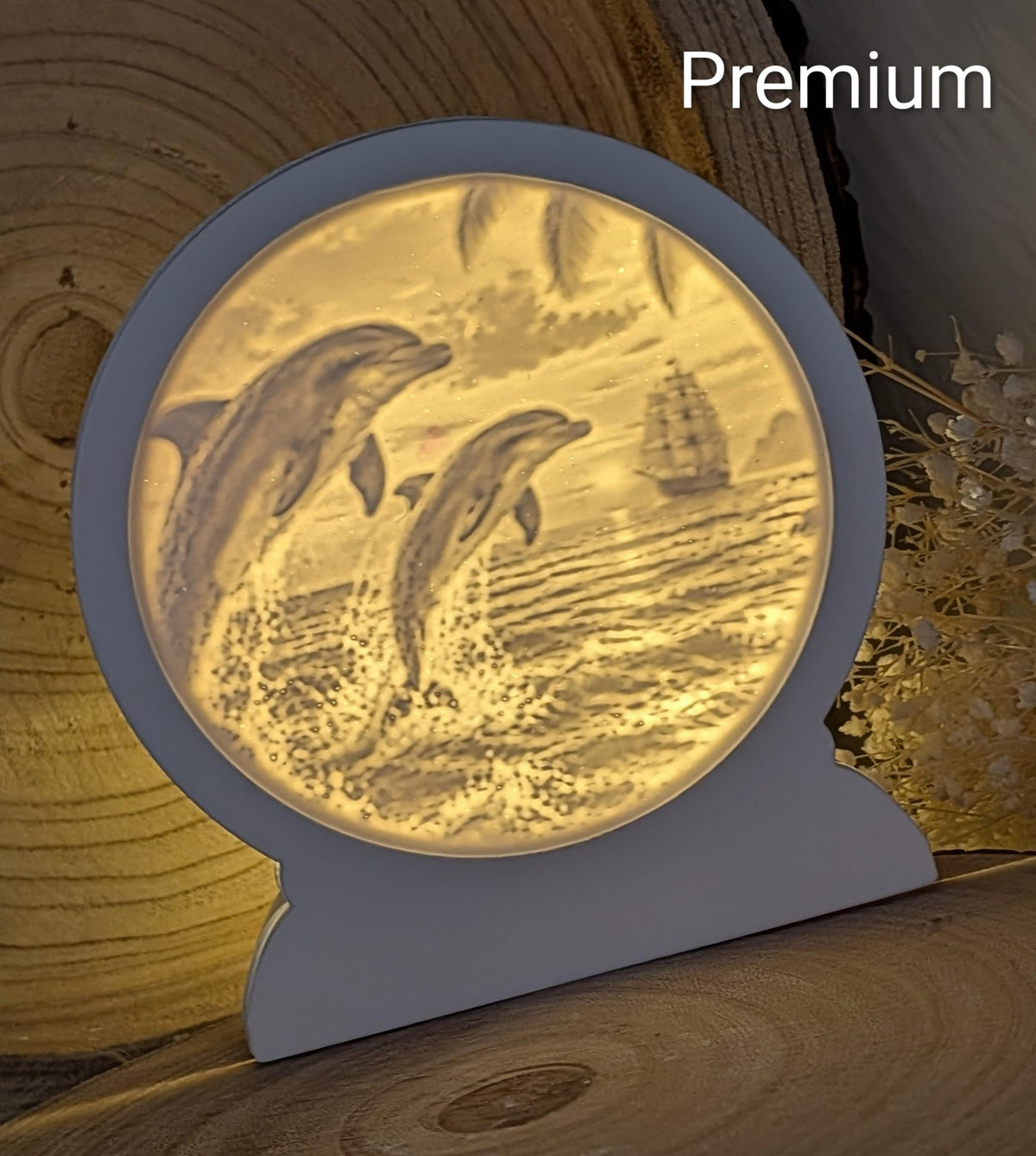 Loop Lampe / Meeresfreude / Premium-Qualität / Lampe / Lithophane / Gießform / Raysin / Silikonform