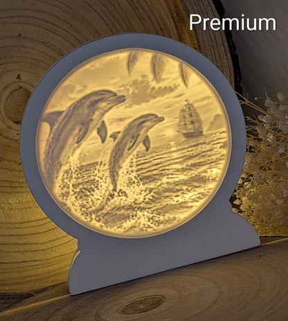 Loop Lampe / Meeresfreude / Premium-Qualität / Lampe / Lithophane / Gießform / Raysin / Silikonform