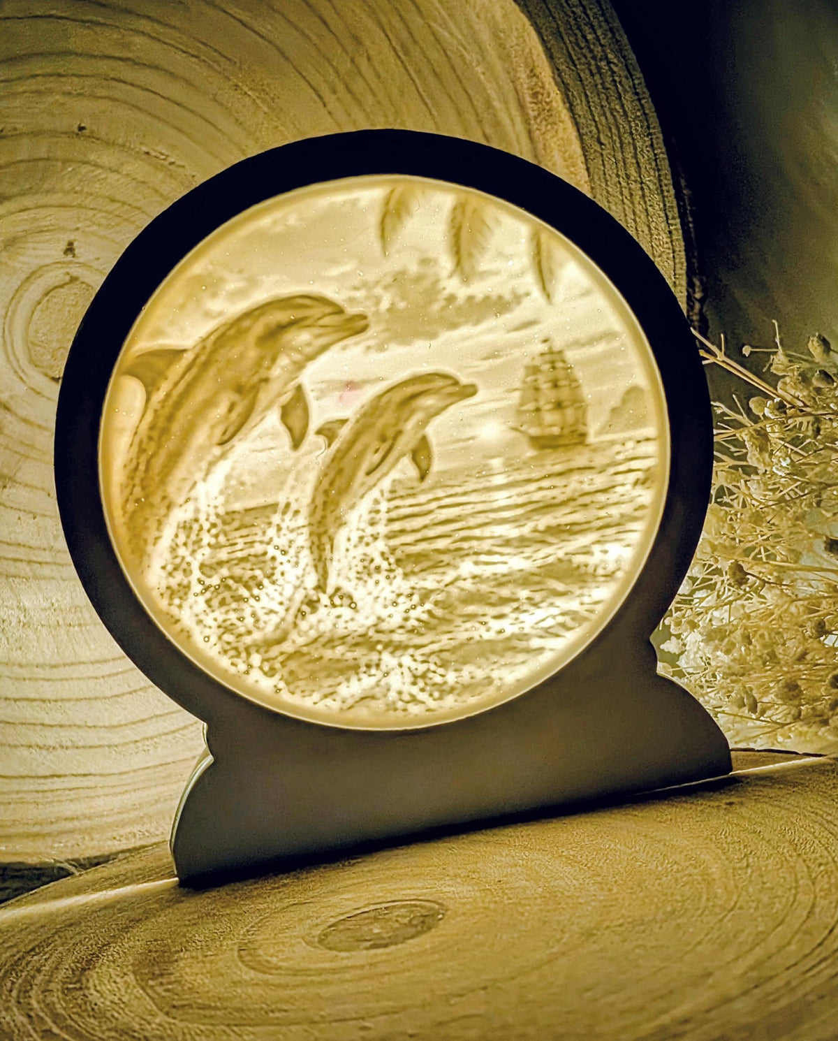 Loop Lampe / Meeresfreude / Premium-Qualität / Lampe / Lithophane / Gießform / Raysin / Silikonform