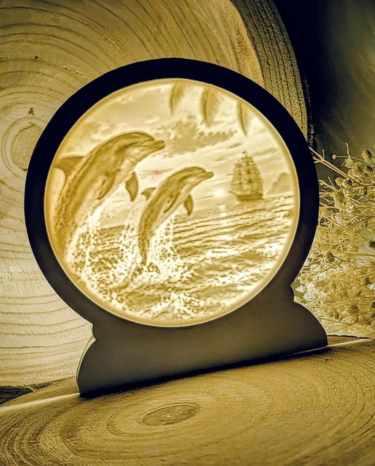 Loop Lampe / Meeresfreude / Premium-Qualität / Lampe / Lithophane / Gießform / Raysin / Silikonform