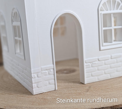 Silikonform für Lichthäuschen / Insa / Standardhaus / Lichthaus mit Dach / Raysin / Silikonform