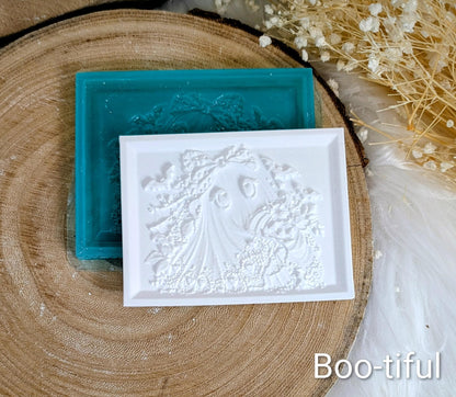 Lithophane-Wechselmotiv / Boo-tiful / für LichtQuartett und Kamin / Premium-Qualität / Lampe / Lithophane / Gießform / Raysin