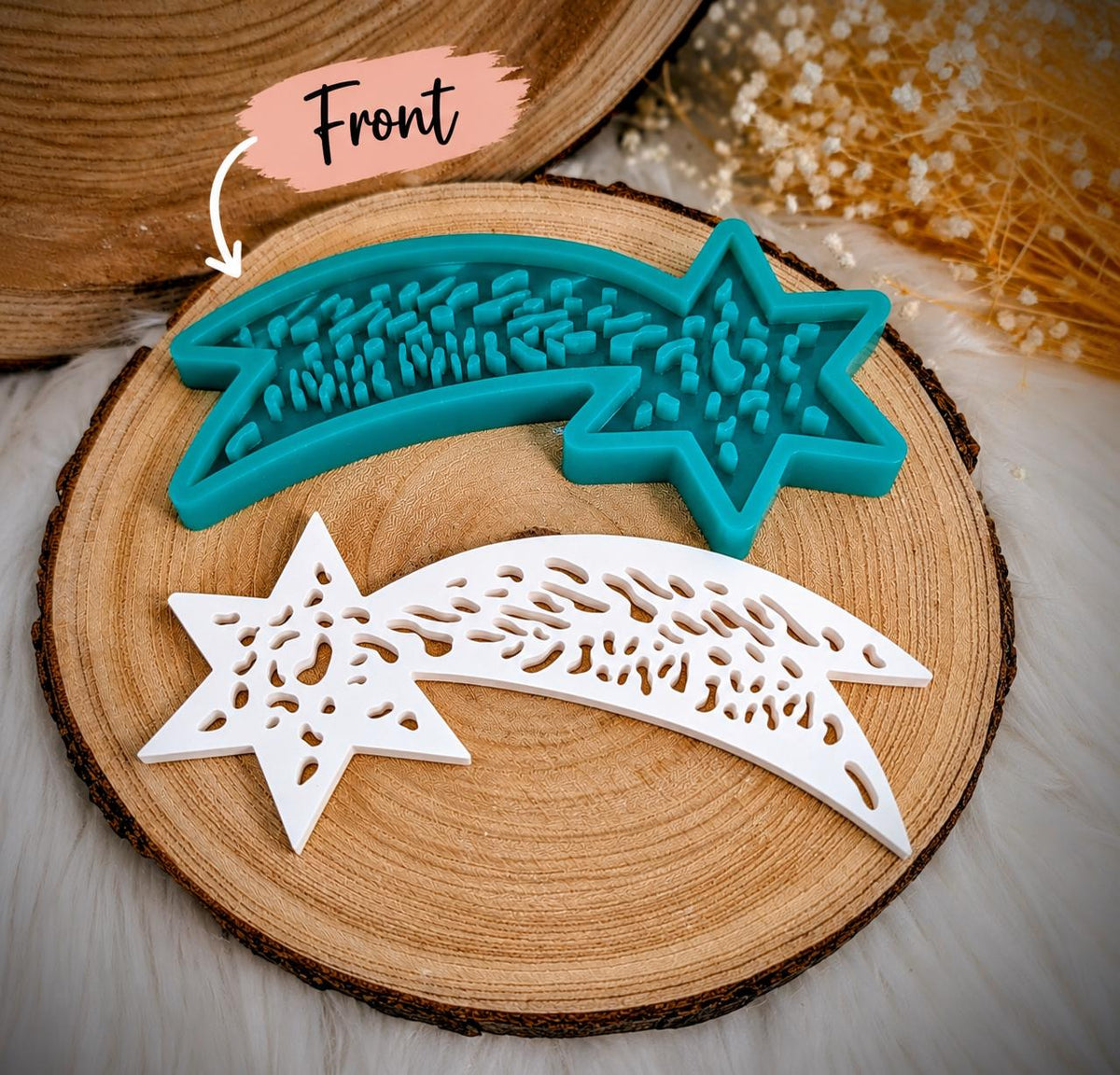 Silikonform für Wunschstern / Leoprint / Beleuchtet / Raysin / Silikonform