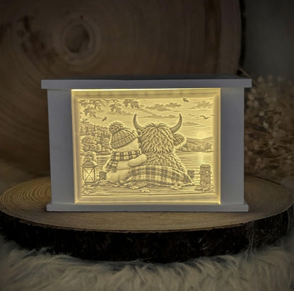 Lithophane-Wechselmotiv / Lieblingsmoment / für LichtQuartett und Kamin / Premium-Qualität / Lampe / Lithophane / Gießform / Raysin
