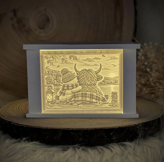 Lithophane-Wechselmotiv / Lieblingsmoment / für LichtQuartett und Kamin / Premium-Qualität / Lampe / Lithophane / Gießform / Raysin