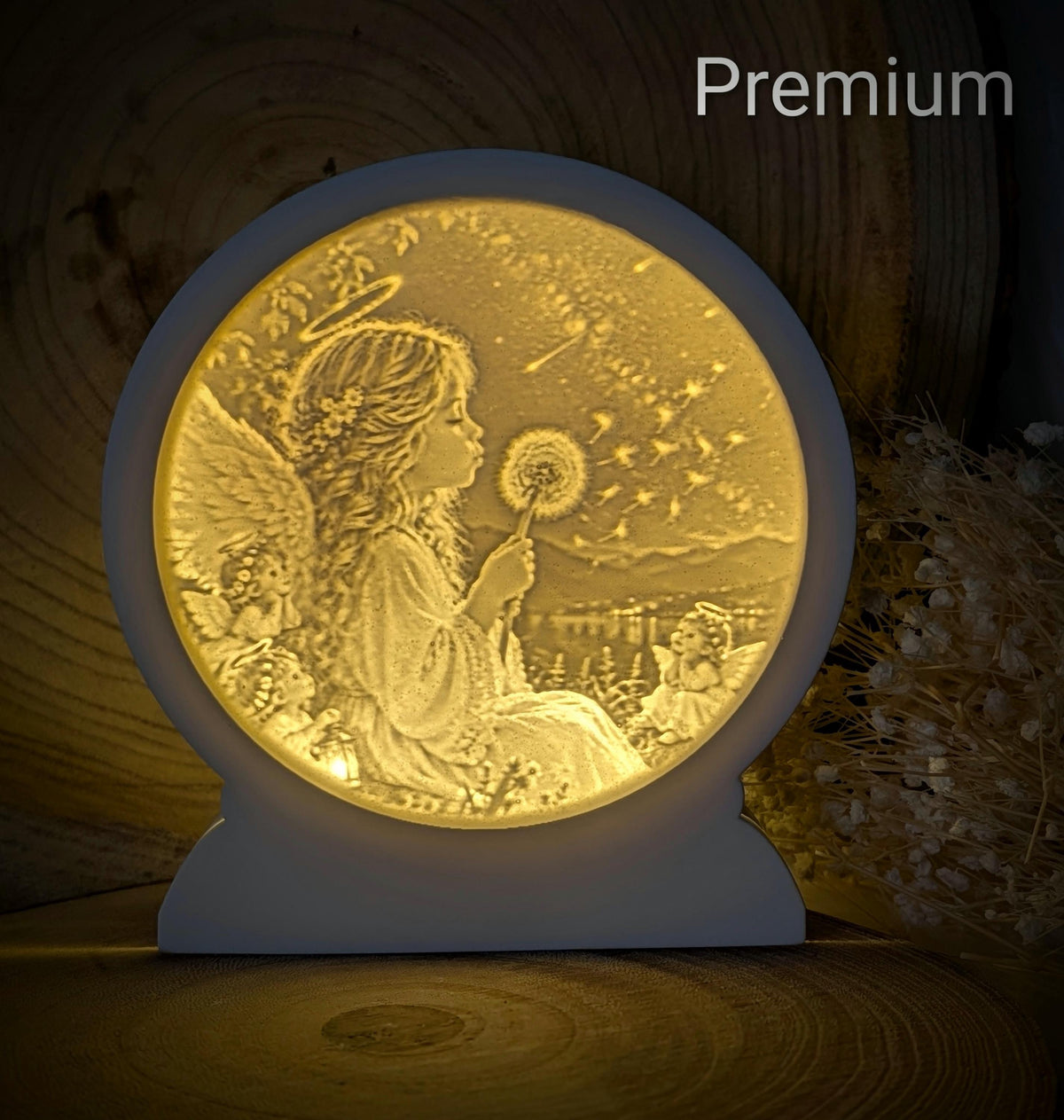 Loop Lampe/ Himmelswunsch / Engel / Premium-Qualität / Lampe / Lithophane / Gießform / Raysin / Silikonform