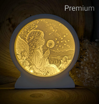 Loop Lampe/ Himmelswunsch / Engel / Premium-Qualität / Lampe / Lithophane / Gießform / Raysin / Silikonform