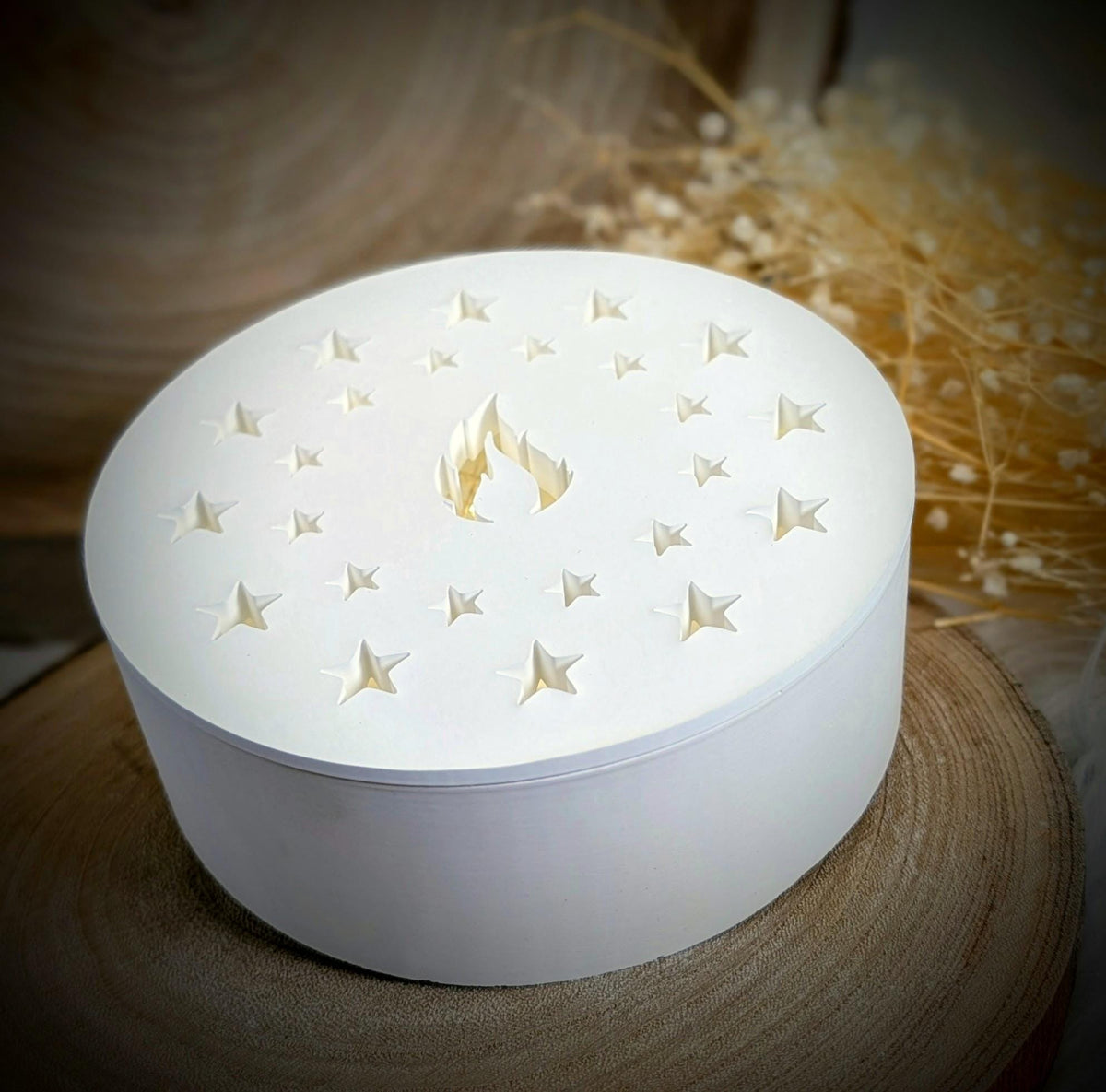 Silikonform Deckel für Schale / Sternenfunkeln / Raysin / Silikonform