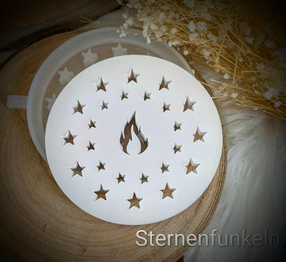 Silikonform Deckel für Schale / Sternenfunkeln / Raysin / Silikonform