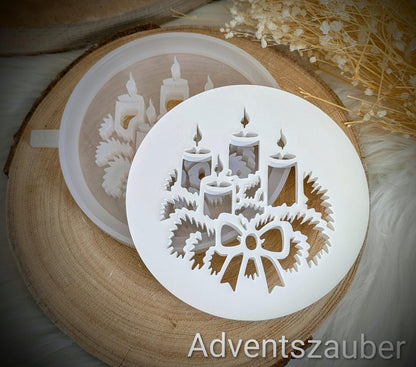 Silikonform Deckel für Schale / Adventszauber / Raysin / Silikonform