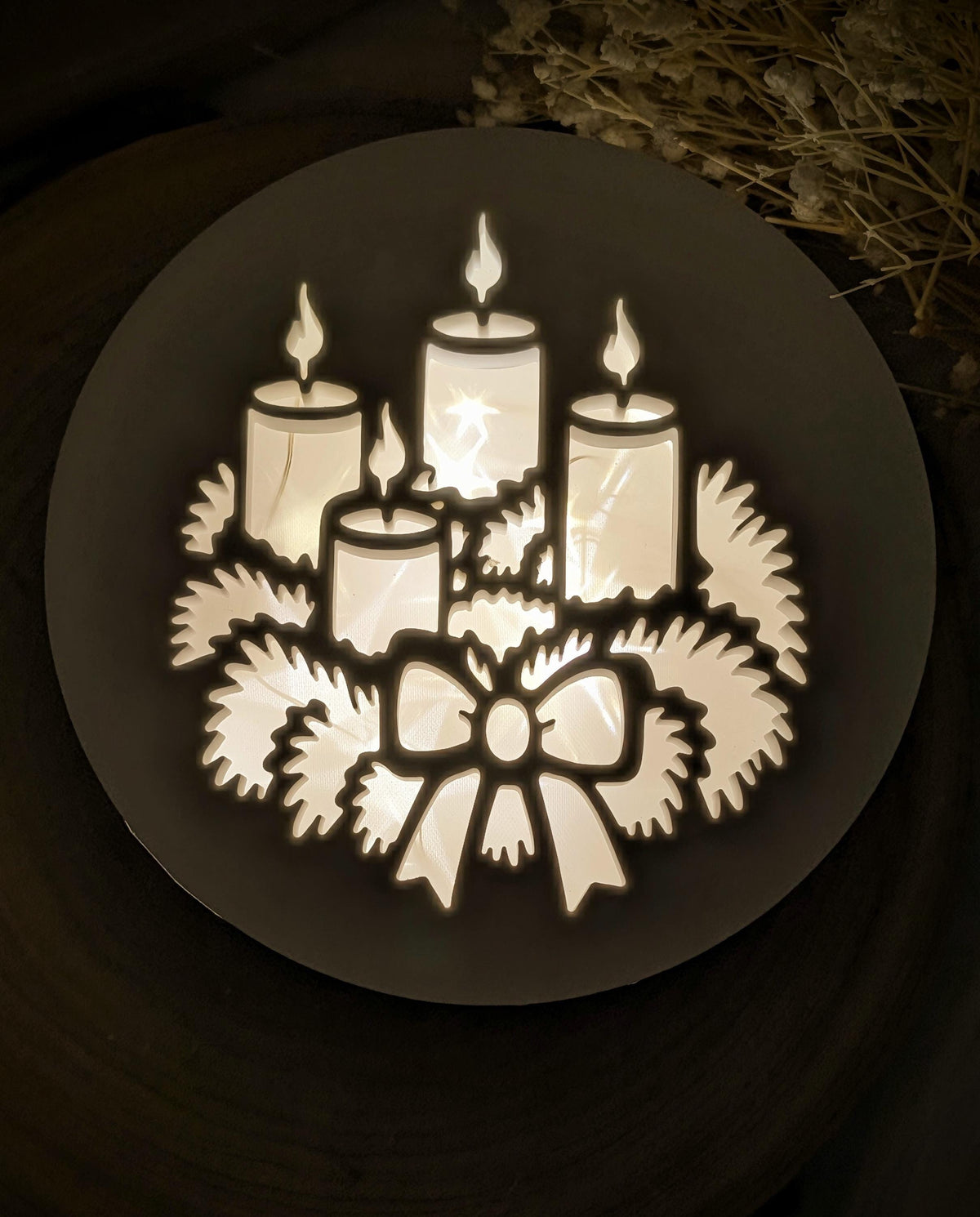 Silikonform Deckel für Schale / Adventszauber / Raysin / Silikonform
