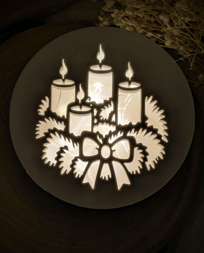 Silikonform Deckel für Schale / Adventszauber / Raysin / Silikonform