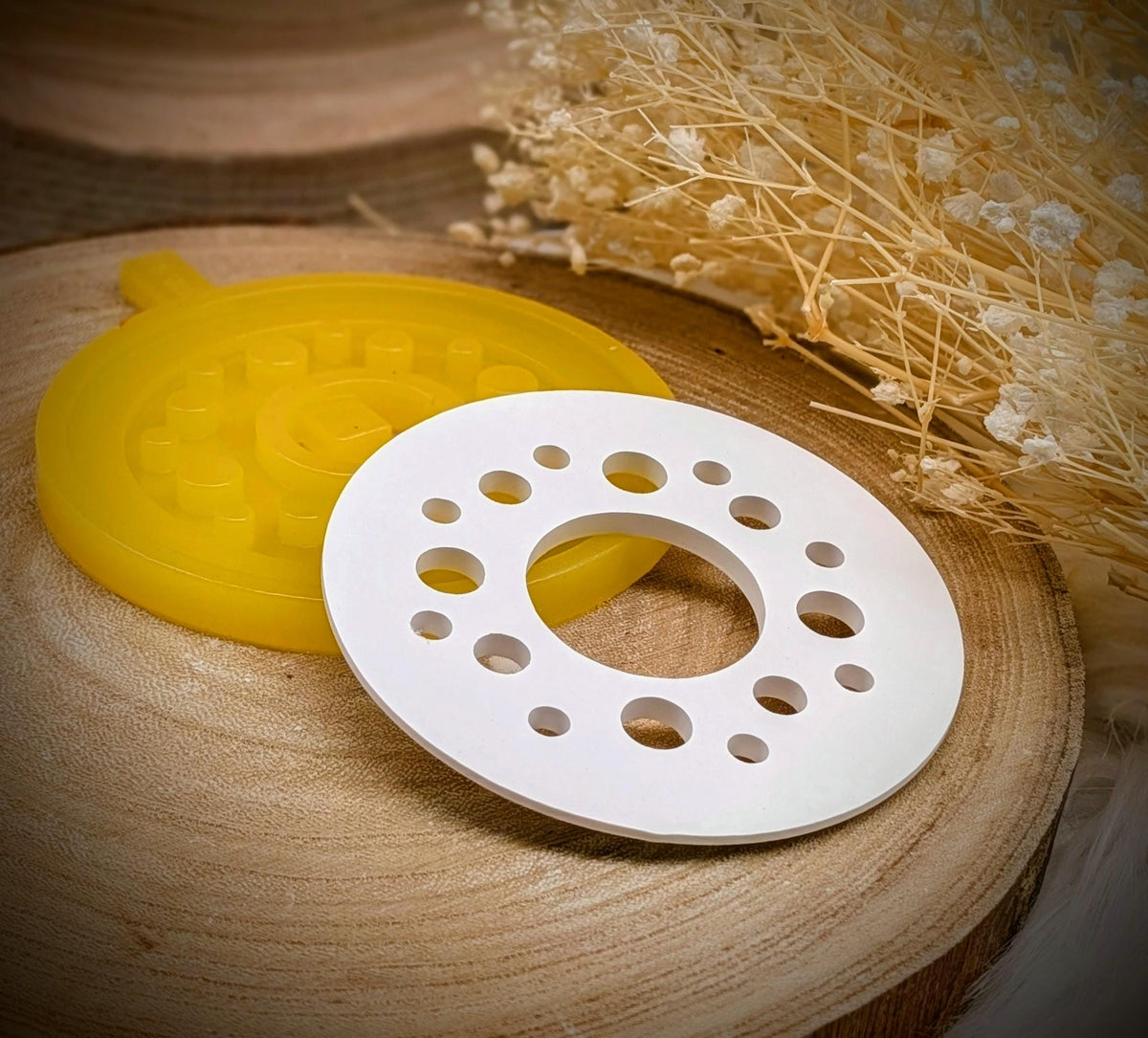 Silikonform Deckel für Lichtkranz V3/ Punkt für Punkt / Raysin / Silikonform