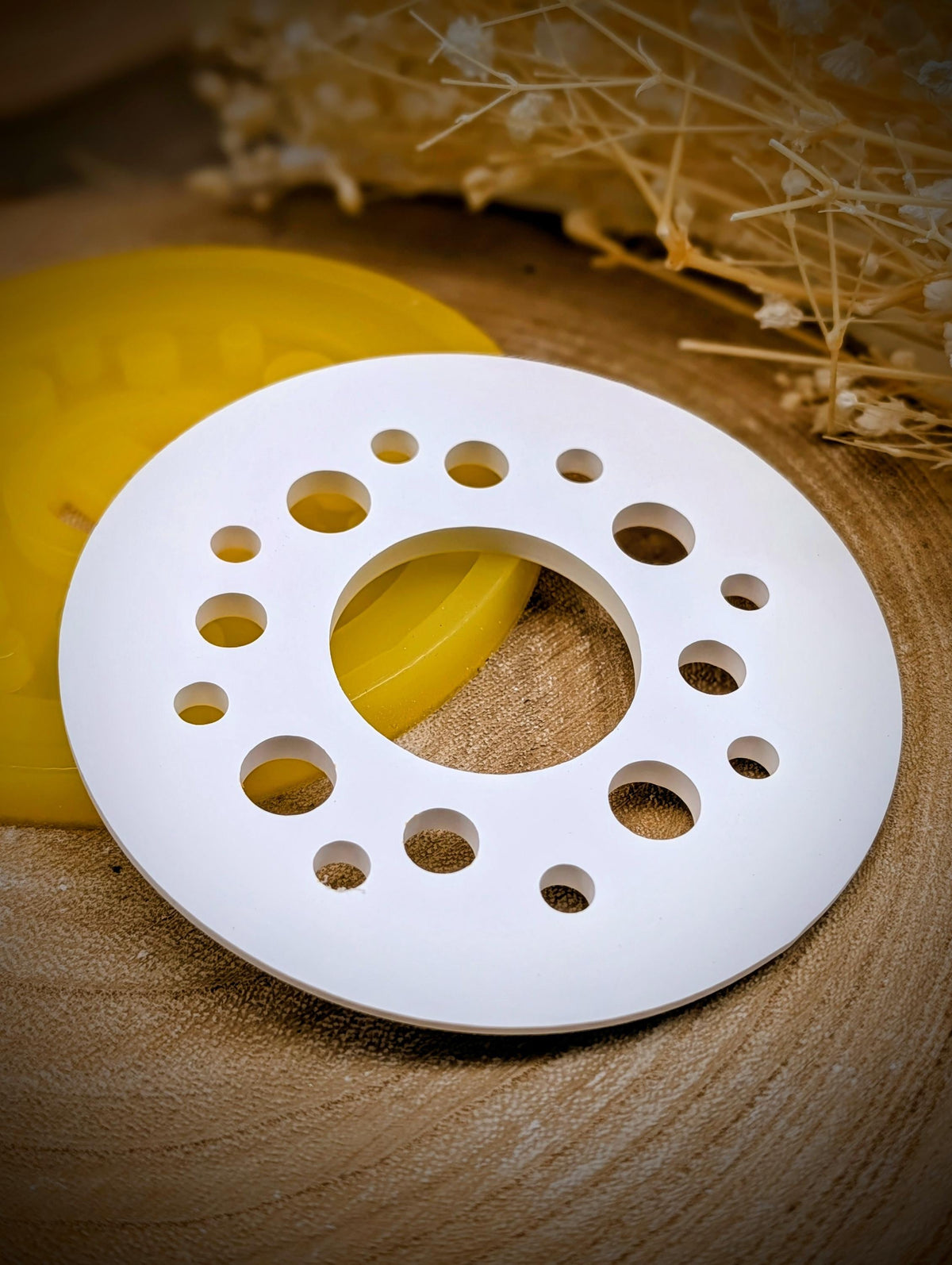 Silikonform Deckel für Lichtkranz V3/ Punkt für Punkt / Raysin / Silikonform