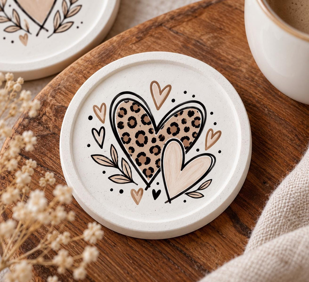 RubOn Sticker / Herzensmoment / A4 Bogen / Randlos /Abreibebilder / DIY Sticker für z.B. Glas Holz