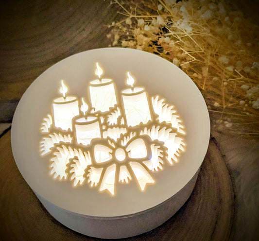Silikonform Deckel für Schale / Adventszauber / Raysin / Silikonform