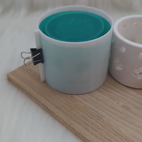 Silikonform für MINI Pfotenkranz V3/ Lichterkranz / Pfoten / V3 MINI / Lichtkranz / mit Boden / Raysin / Silikonform