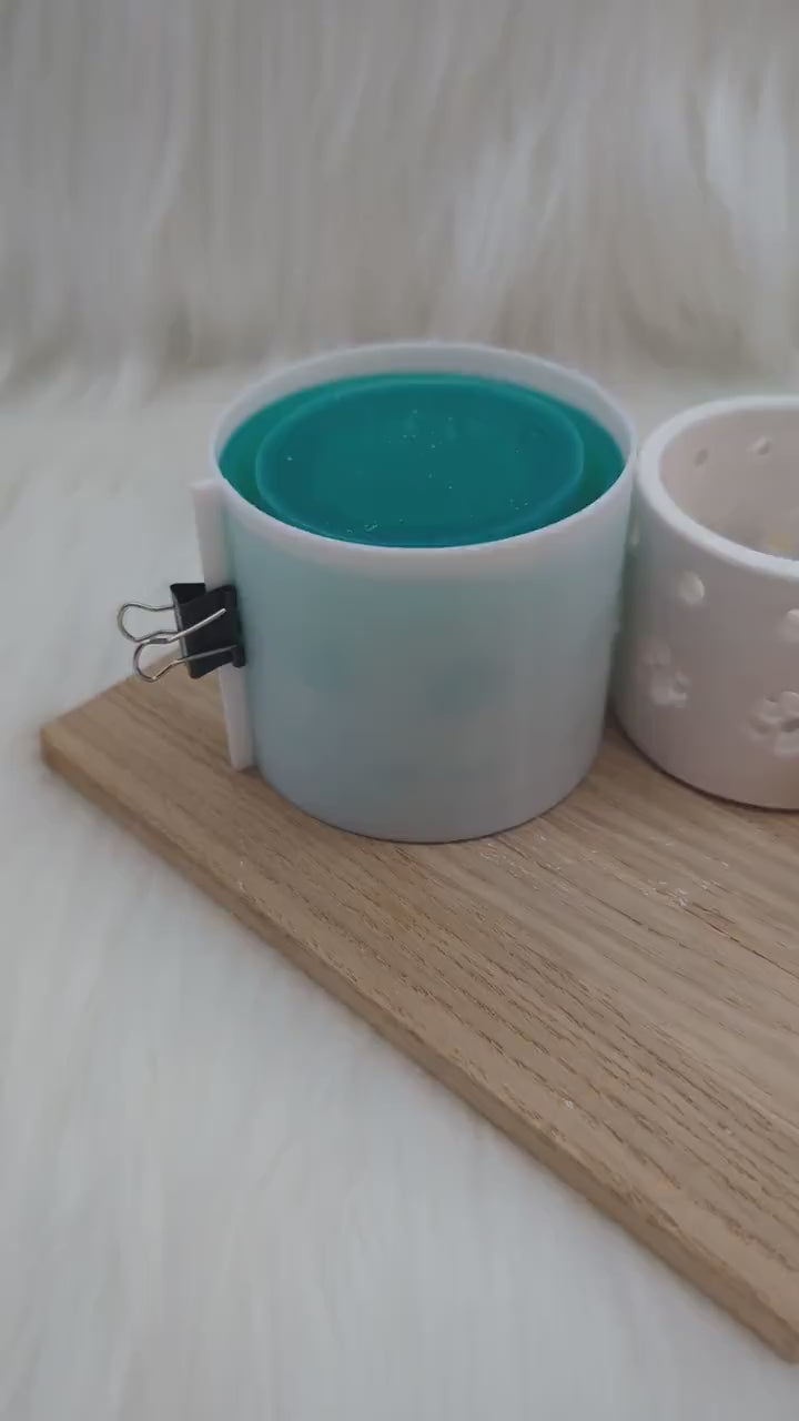 Silikonform für MINI Pfotenkranz V3/ Lichterkranz / Pfoten / V3 MINI / Lichtkranz / mit Boden / Raysin / Silikonform