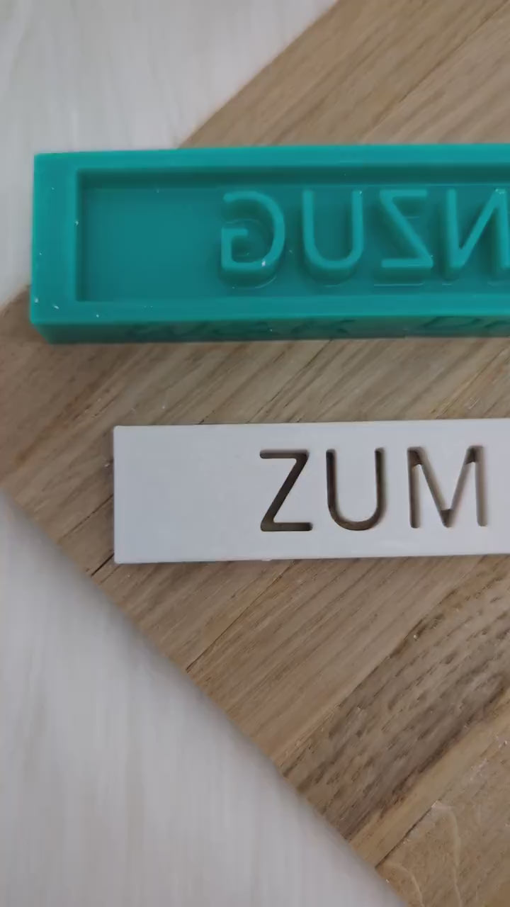 Klötzchen Gießform / ZUM EINZUG / Silikonform für Klötzchen / 160x22x8 mm  / Silikon Klötzchen Gießform /Gießform Klötzchen