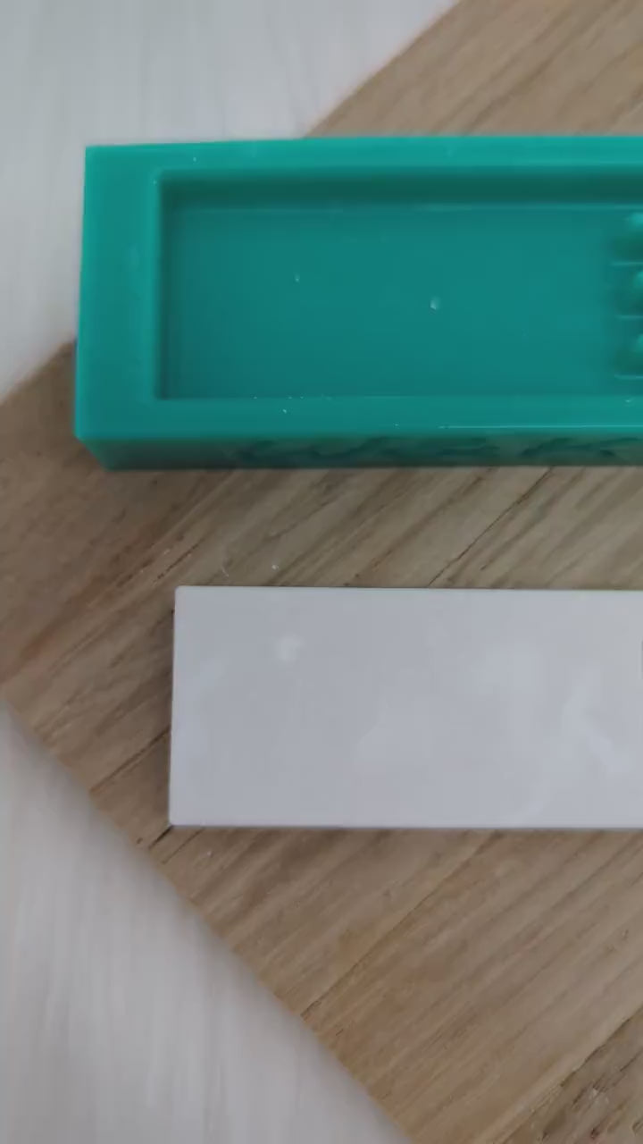 Klötzchen Gießform / EI GUDE / Silikonform für Klötzchen / 160x22x8 mm /Silikon Klötzchen Gießform/Gießform Klötzchen