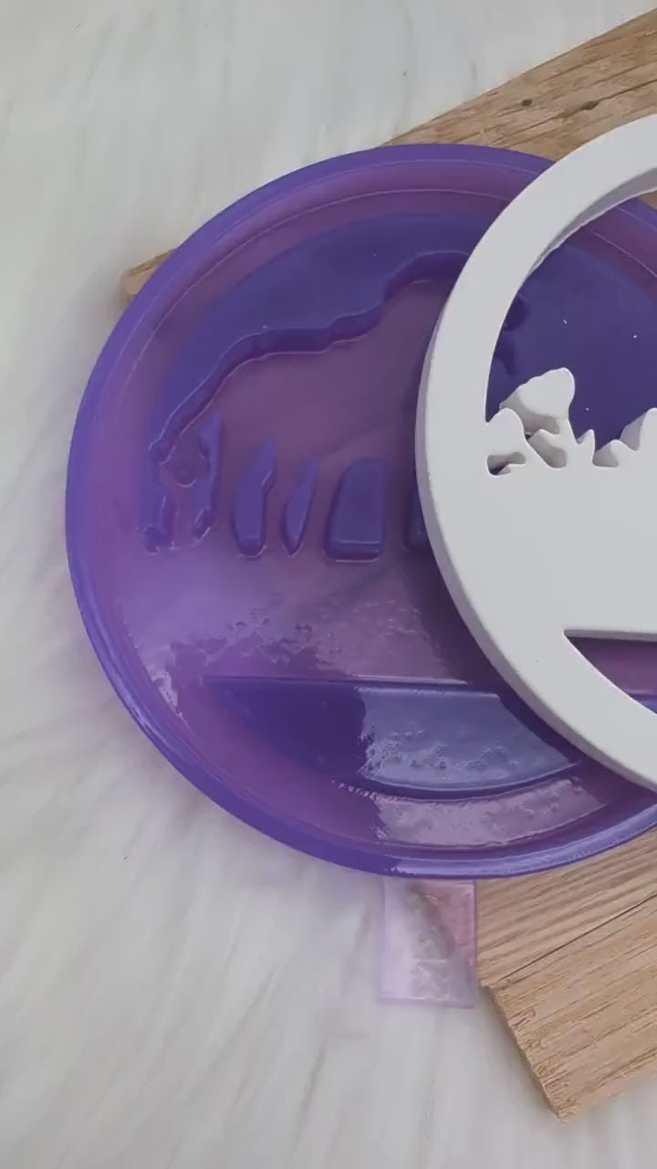 Silikonform Aufhänger Hund  / Namensschild / Kranz / Türkranz / Gießform / Raysin / Silikonform
