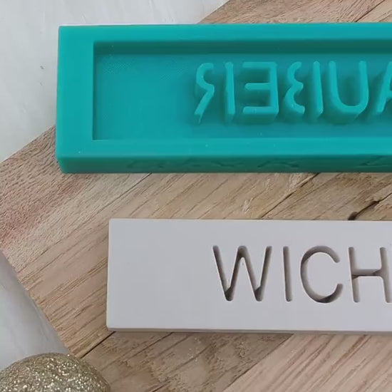 Klötzchen Gießform / WICHTELZAUBER / Silikonform für Klötzchen /160x22x8 mm  / Silikon Klötzchen Gießform /Gießform Klötzchen