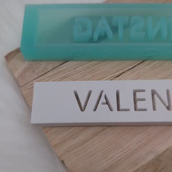 Klötzchen Gießform / VALENTINSTAG / Silikonform für Klötzchen / 160x22x8 mm  / Silikon Klötzchen Gießform /Gießform Klötzchen