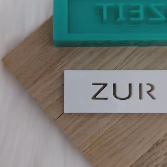 Klötzchen Gießform / ZUR HOCHZEIT / Silikonform für Klötzchen / 160x22x8 mm / Silikon Klötzchen Gießform / Gießform Klötzchen